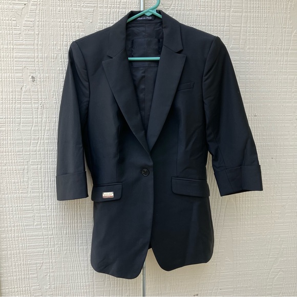 Philip Plein Couture Made in Italy crop sleeve black blazer size small - Picture 2 of 16